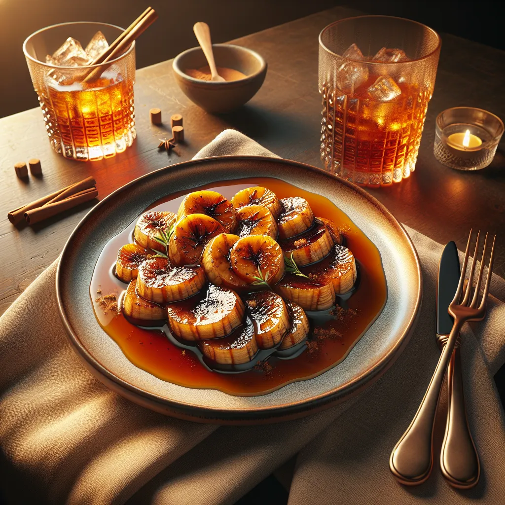 Caramelized banana recipe with cinnamon