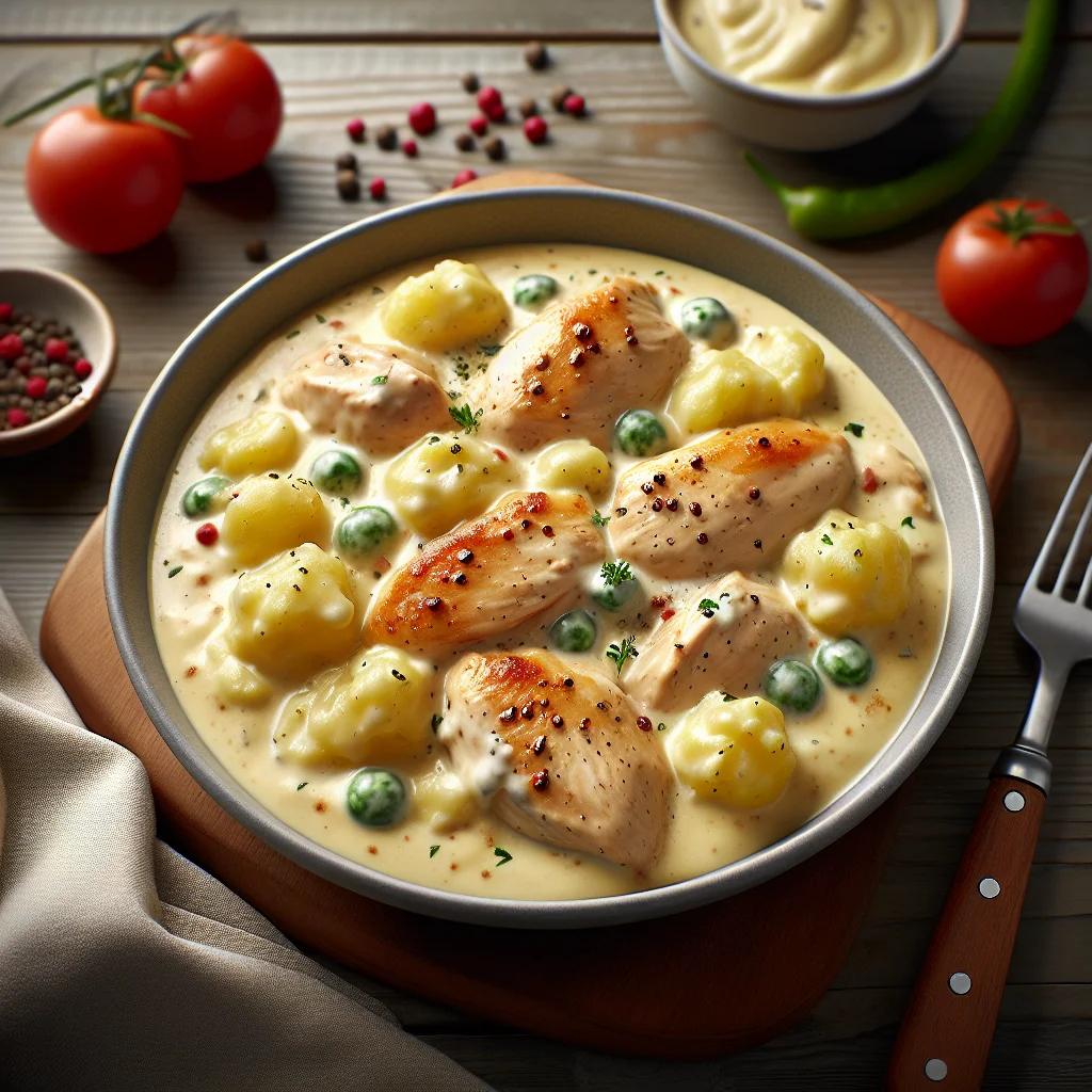 Creamy chicken fricassê