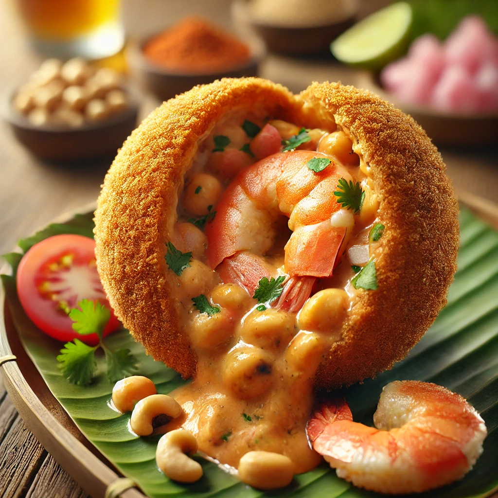 Delicious Bahian acarajé