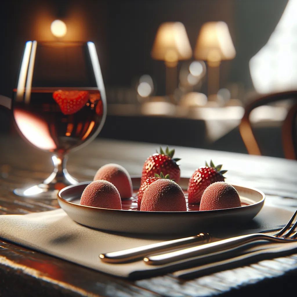 Delicious strawberry truffles
