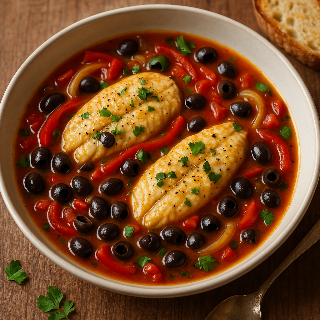 Mediterranean -style stew fish
