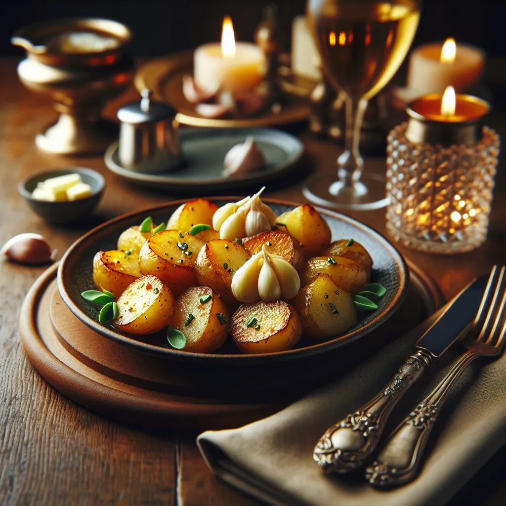 Of course!Below is a delicious and detailed recipe of baked potatoes with garlic and butter, inspired by the style of the video you mentioned.