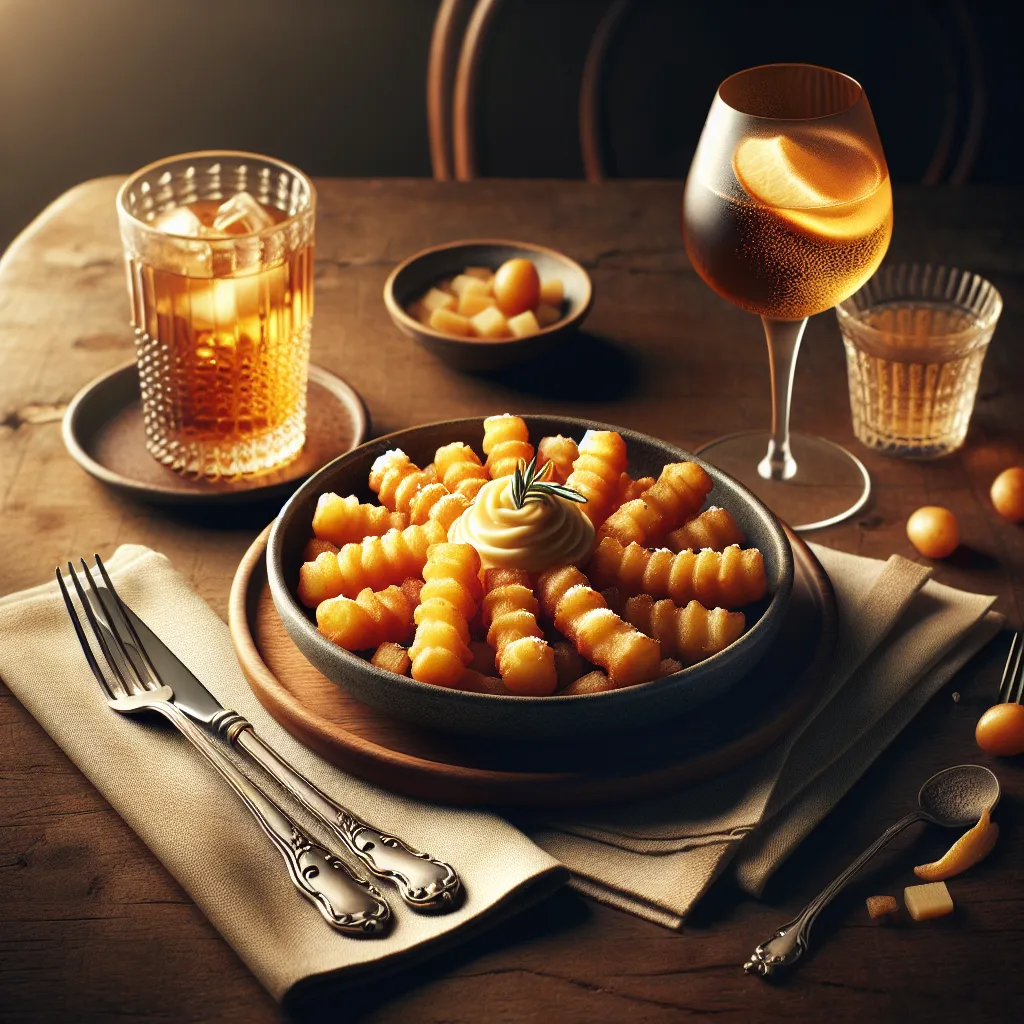 Potato churros with cheese