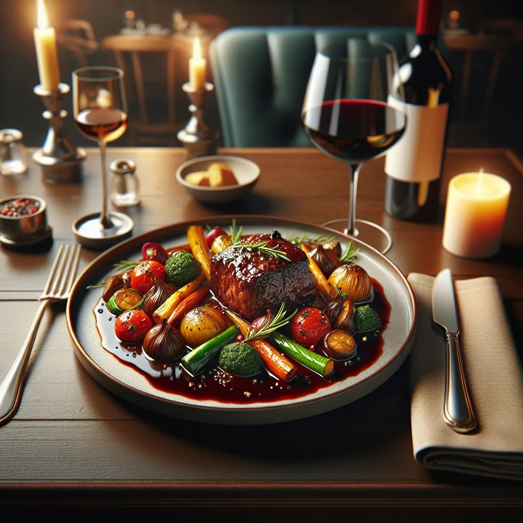 Recipe: Account to red wine sauce with baked vegetables