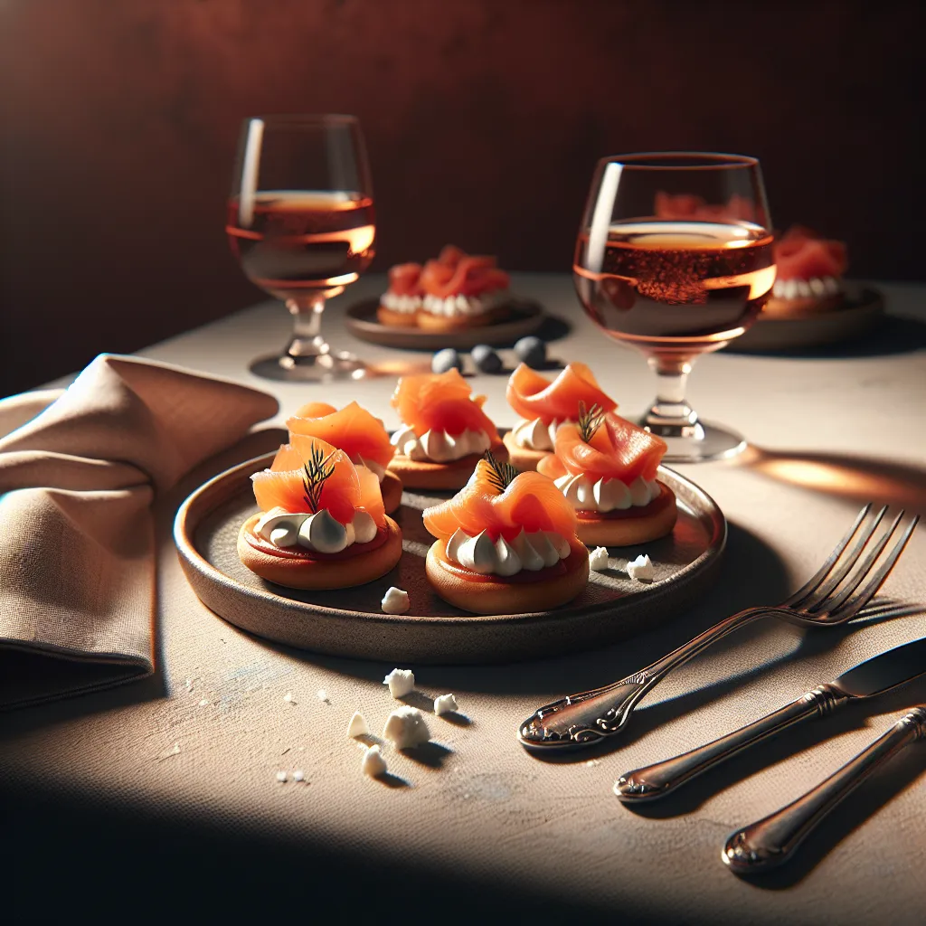 Smoked salmon canapé recipe and cream cheese