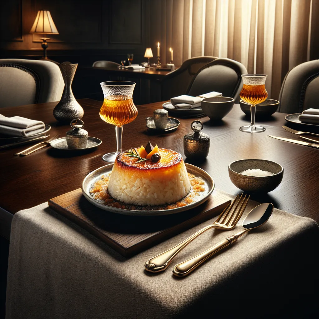 Traditional Portuguese rice cake